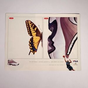 FILA GH Runball Grant Hill #33 Vintage Print‎ Ad 2000 Maxim Magazine 8.5" x 11"